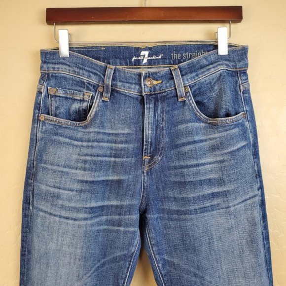 7FAM The Straight Tapered Leg Denim Jeans - Picture 3 of 9